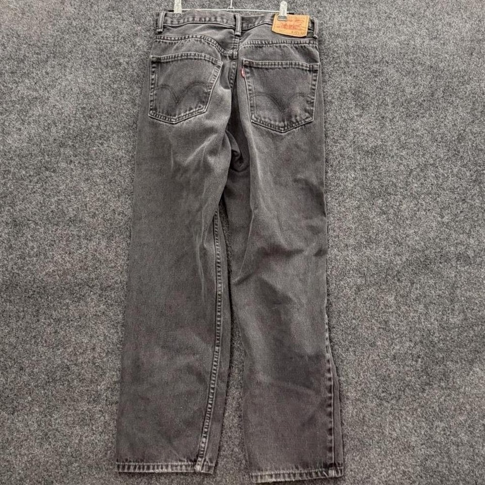 Vintage Levi's 550 Relaxed Fit Men's 32x32 Gray Black Washed Denim Jeans